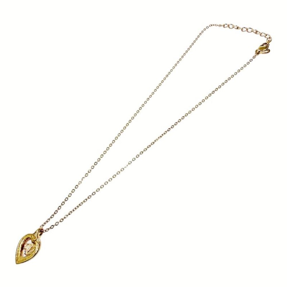 Dior Rhinestone Emblem Necklace - Picture 4 of 7